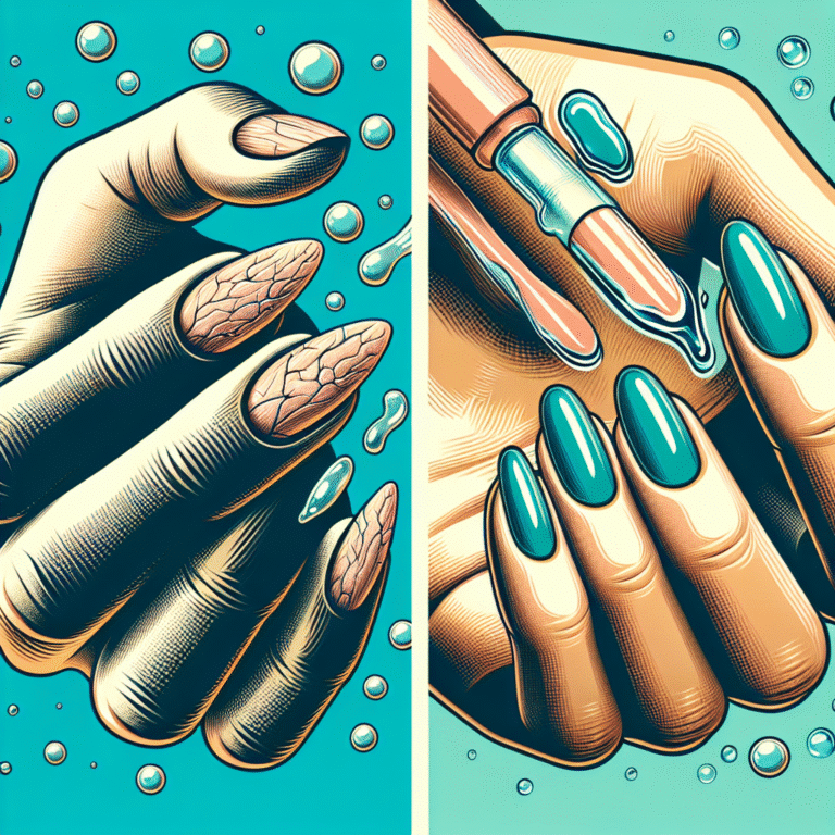 Hidratação profunda para unhas frágeis