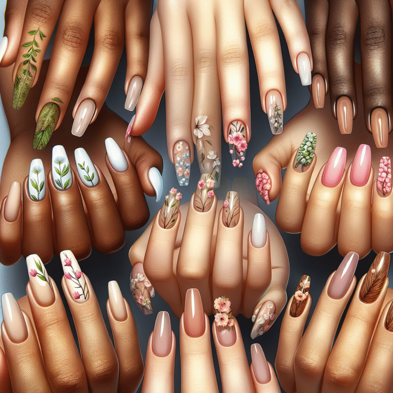 Estilos de manicure saudável e natural