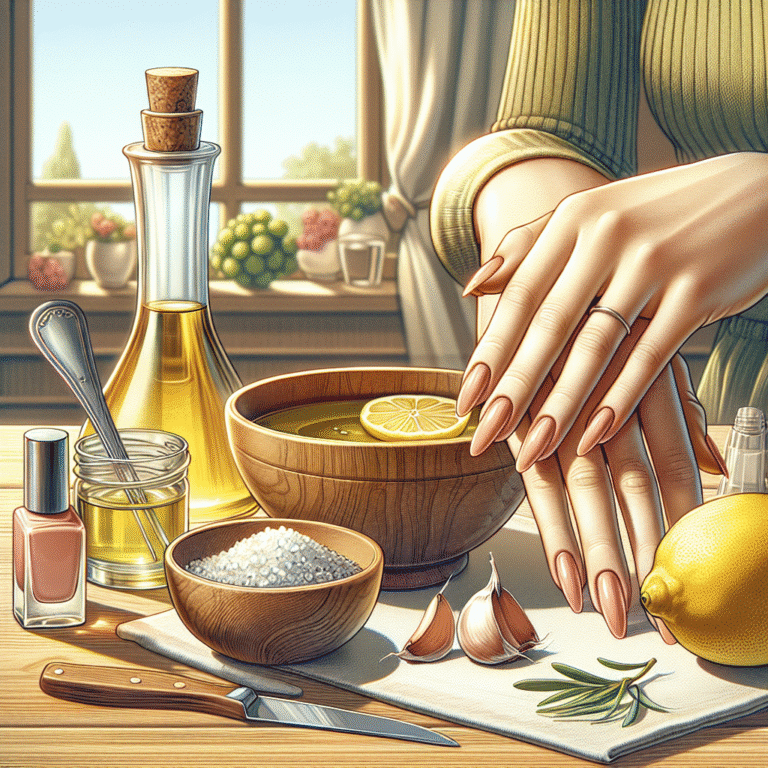 Fortalecimento de unhas com produtos caseiros.