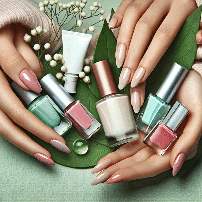 Estilos de manicure eco-friendly e natural